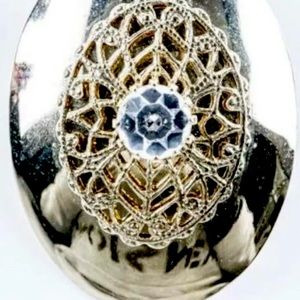 Vintage Broach/Pin with 2ct Swarovski Elements